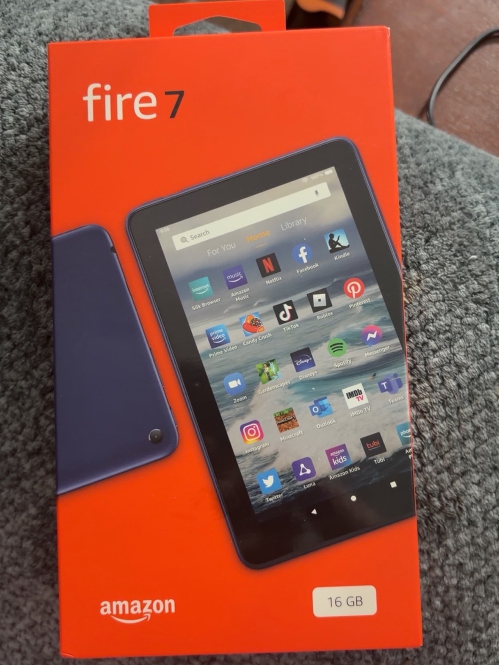 Amazon Fire 7 Tablet - Blue - 16GB (Retail Box)
